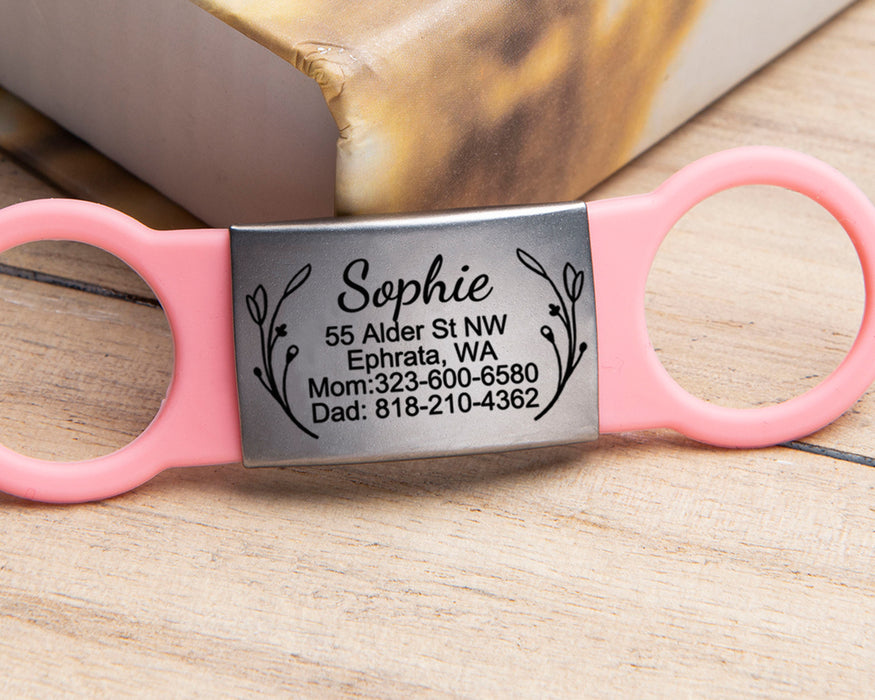 Personalized Slide on Dog Tag for Collar