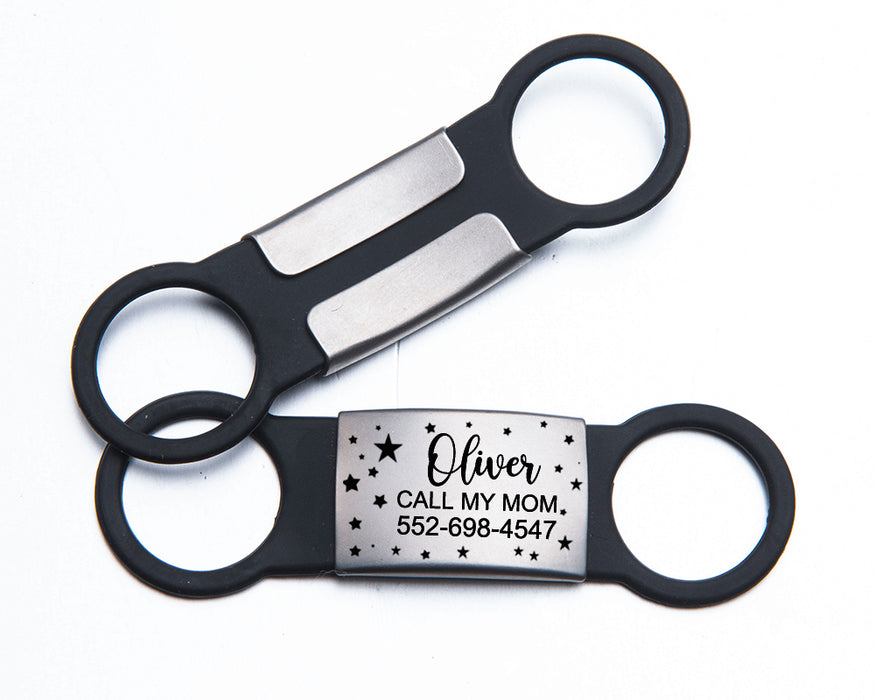 Personalized Slide on Dog Tag for Collar