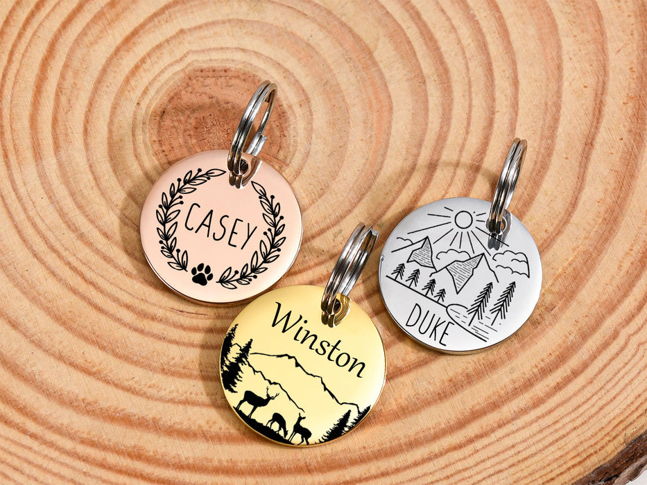 Personalized Dog and Cat Name Tag for Collars