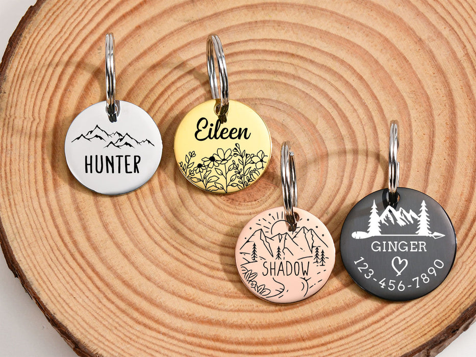 Personalized Dog and Cat Name Tag for Collars