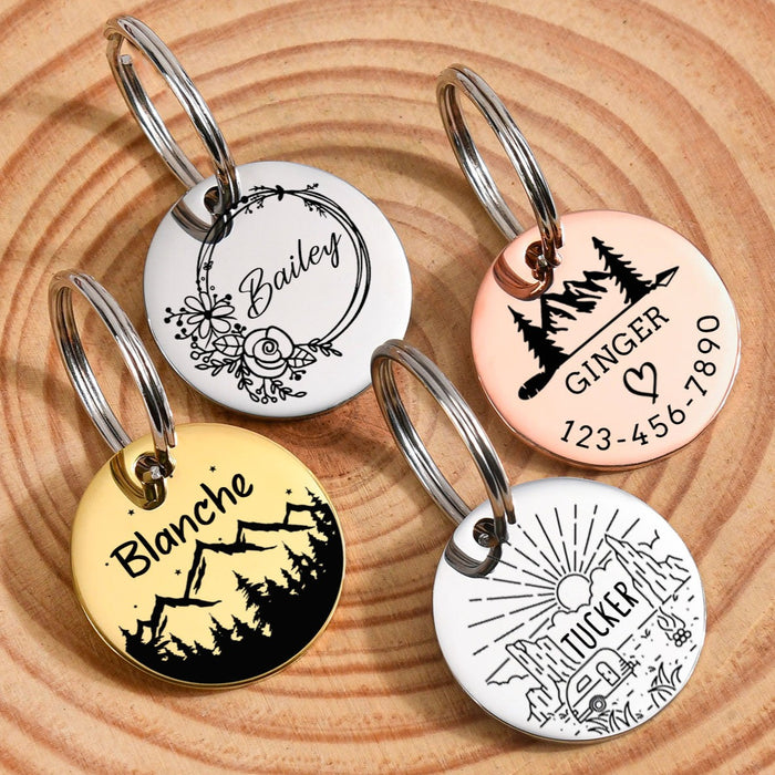 Personalized Dog and Cat Name Tag for Collars