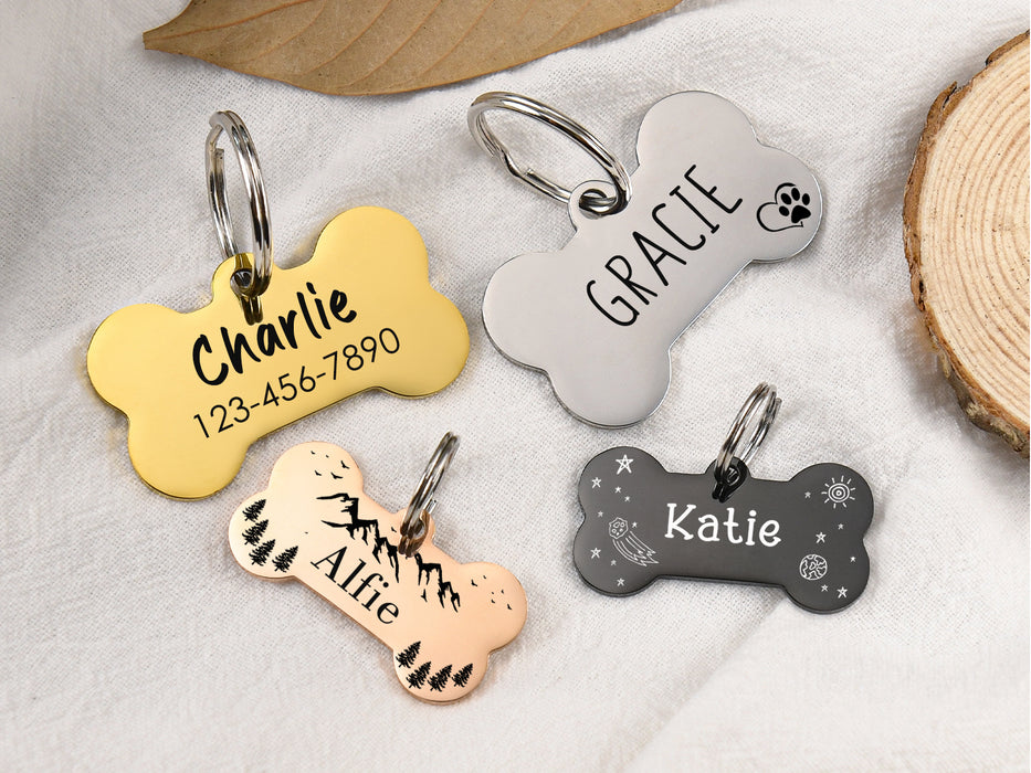 Bone Dog Tag Personalized for Dogs