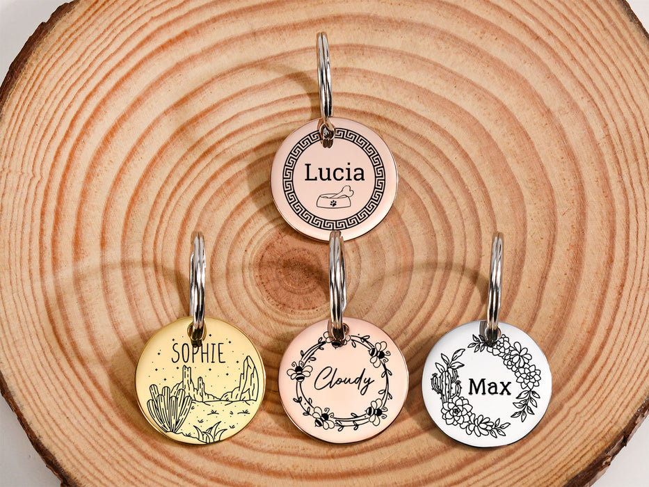 Personalized Dog and Cat Name Tag for Collars