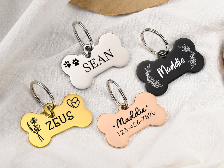 Bone Dog Tag Personalized for Dogs