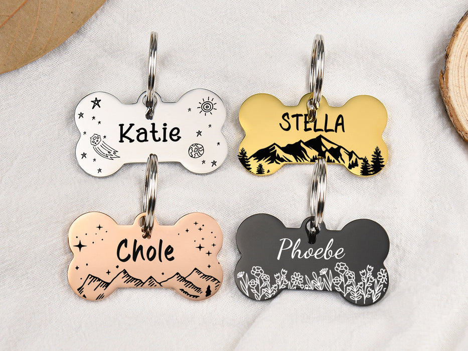 Bone Dog Tag Personalized for Dogs