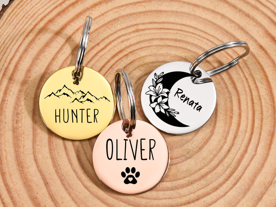 Personalized Dog and Cat Name Tag for Collars