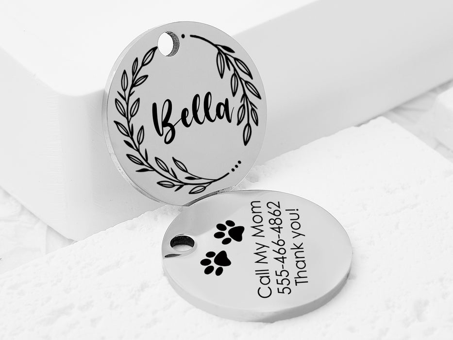Personalized Dog and Cat Name Tag for Collar