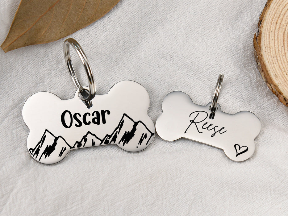Bone Dog Tag Personalized for Dogs