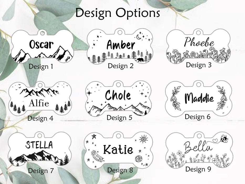 Bone Dog Tag Personalized for Dogs