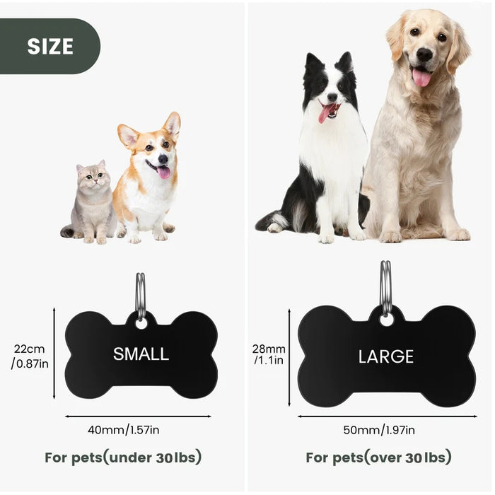 Bone Dog Tag Personalized for Dogs