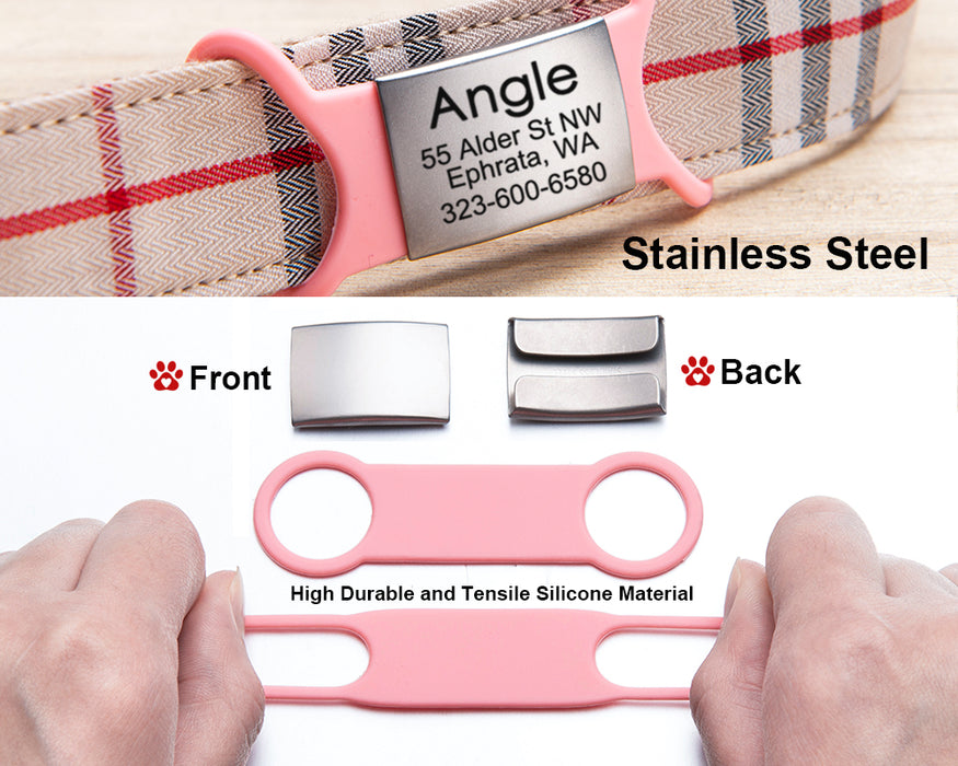 Personalized Slide on Dog Tag for Collar